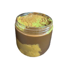 TwistedTreatz Dubai Chocolate Peanut Butter Jar with Kunafa filling with Pistachio Paste | Viral Dubai Candy (16oz (1 lb), Milk Choc Peanut Butter)