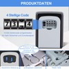 ZHEGE Key Safe with Number Code, 4-Digit Key Box with