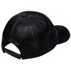 Unisex Men Womens Snapback 100% Leather Brown Baseball Cap with