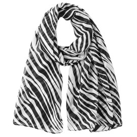 Mealah Womens-Zebra Shawl Scarf - Lightweight Wrap Scarves Shawl Large Stripe Sunscreen Scarve for Spring Summer Travel