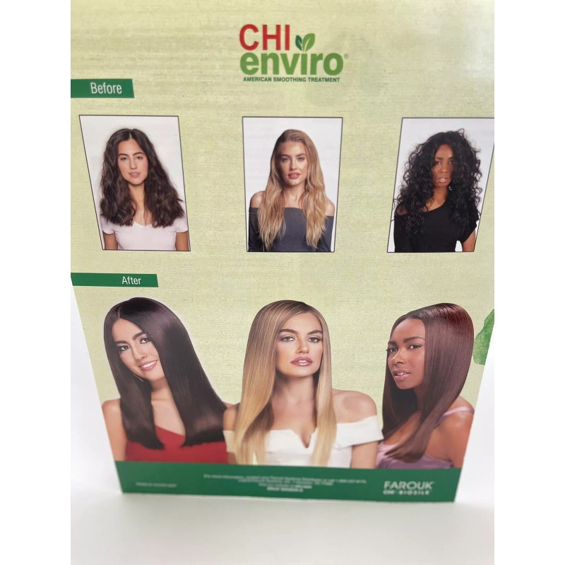 Chi Enviro smoothing Hair virgin treatment kit 2.5 Oz Instructions,