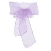 10Pcs Organza Banquet Chair Sash Exquisite Chair Bows Sashes for