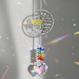 Cat Memorial Gifts for Loss of Cat Suncatcher Crystal Window Hanging