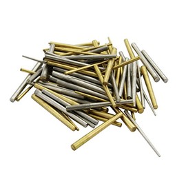 100 Mixed taper pins : Clock Steel Brass Assorted Mix Sizes Pin Tapered Repairs Parts (50)