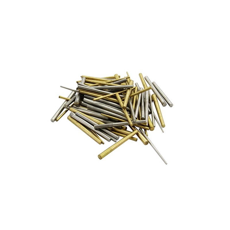 100 Mixed taper pins : Clock Steel Brass Assorted Mix