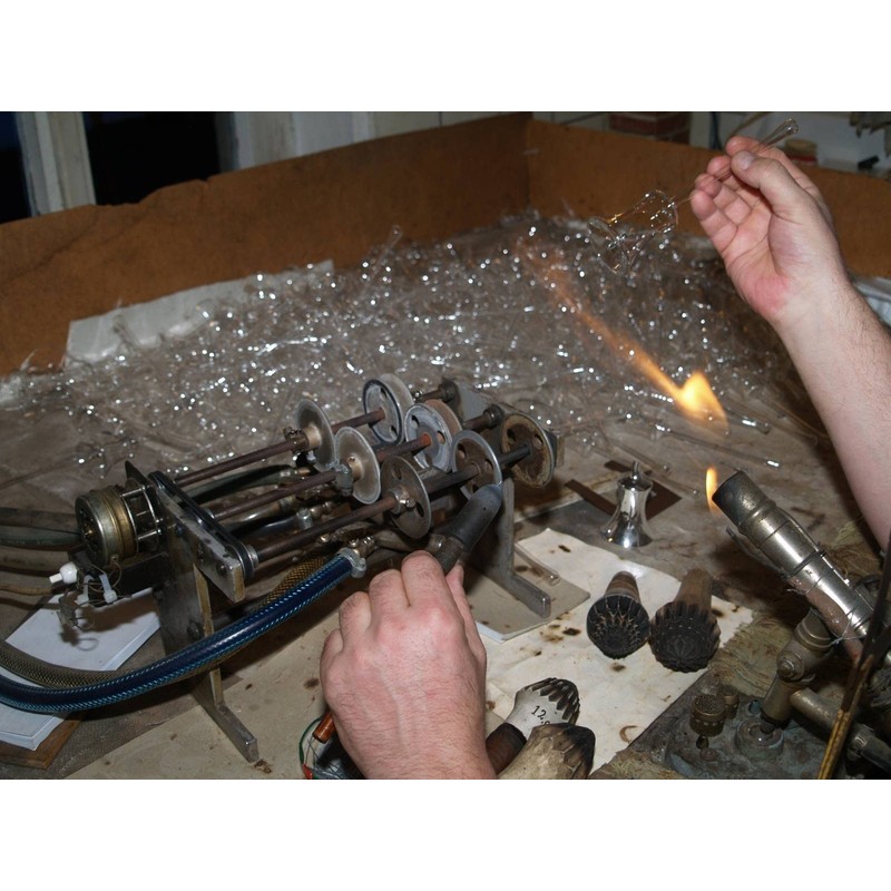 Jingle Bells Lauscha Tree Decoration Snow Roof Silver/White 8 cm