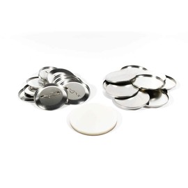 Button Blanks 59 mm (Pack of 100) for Badgematic Button Machine with Safety Pin
