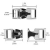 5/8 Inch Silver Alloy Metal Side Release Buckles (10 Pack)