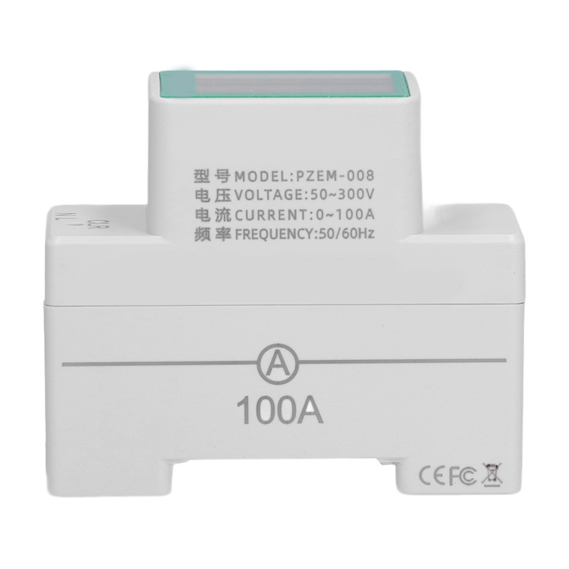 DIN Rail Meter Digital Voltmeter Ammeter Power Energy Monitor Multimeter
