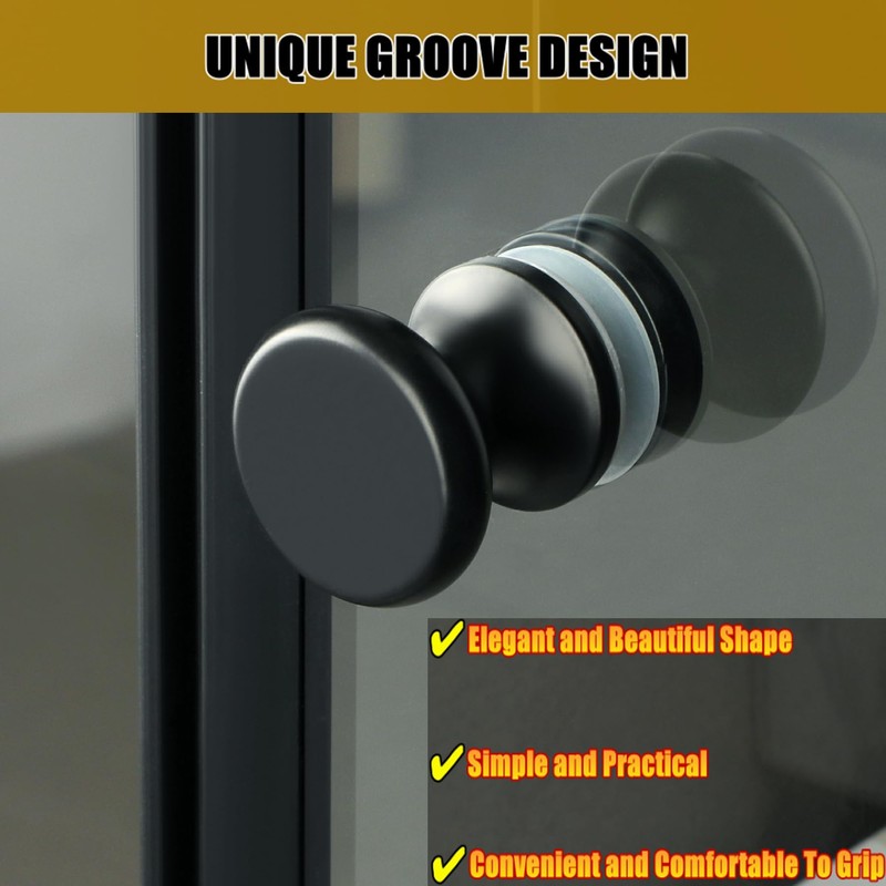Alise Shower Glass Door Handle,Sliding Shower Doors Knob,Single Side Pull