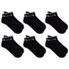 Chaps Men Low Cut Crew socks, 6 pairs, Black, Fit