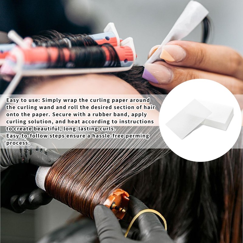 100 PCS Disposable Salon Perm Papers, Hair Perm Kit for