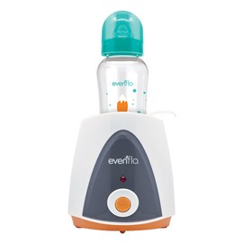 Evenflo Calentador de Biberones Eléctrico, Sistema de Apagado Automático, Compatible con Biberones de Cuello Ancho y Estándar, Calienta en 4 Minutos, Libre de BPA