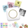 Portable Mini Sticker Printer, 1 Set Including USB Rechargeable Wireless