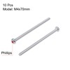 sourcing map M4x70mm Machine Screws Pan Phillips Cross Head Screw