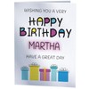 Happy Birthday Martha - Birthday Card For Martha