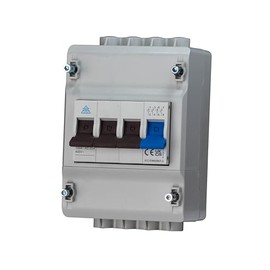 4 Pole Dual Terminal Meter Isolation Switch in Plastic Enclosure with Sealable Lid Screws WEC44100
