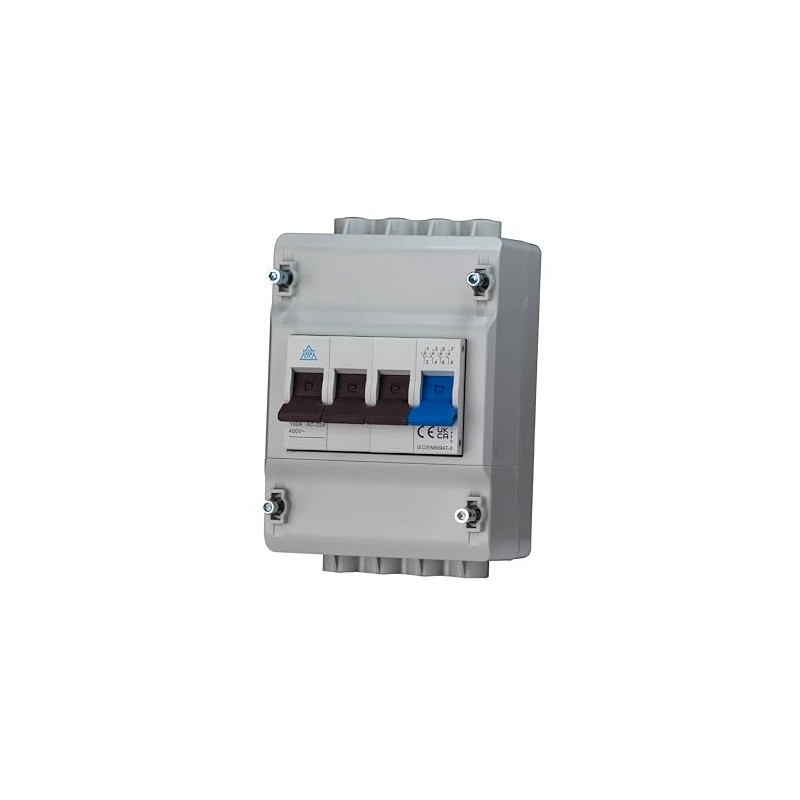 4 Pole Dual Terminal Meter Isolation Switch in Plastic Enclosure