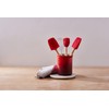 Le Creuset Stoneware Small Utensil Jar, 1.1 Litres, Cerise, 71501110600001