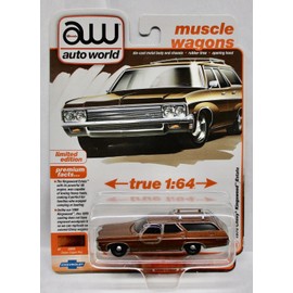 AUTO WORLD 1/64 RELEASE 3A PREMIUM 1970 CHEVY KINGSWOOD ESTATE COPPER POLLY
