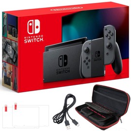 Consola de interruptor con Joy-Con gris - 32 GB de almacenamiento interno, 802.11 AC WiFi, Bluetooth 4.1, pantalla LCD táctil de 6.2 pulgadas -...    