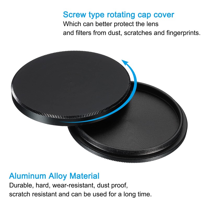 PATIKIL 40.5mm Lens Cap Set of 2 Camera Lens Cap