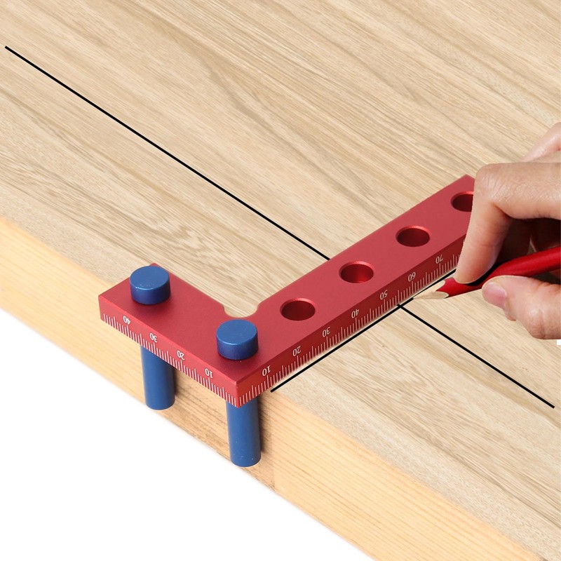 Mini Small Square Center Finder Tool, Aluminum Alloy 90 Degree