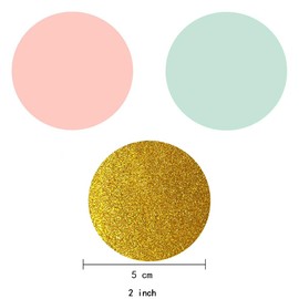 Pink and Gold Hanging Paper Garlands Decorations Mint Green Ceiling Hangings Banners Baby Shower Nursery Wedding Bridal Shower Party Decorations, 26ft