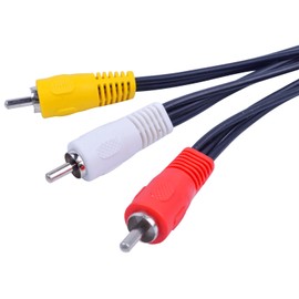 BronaGrand 3 RCA Male Jack to 9 RCA Female Plug Splitter Audio Video Av Adapter Cable 12inch