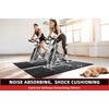Treadmill Mat, 7'x3'/6'x3'/6'x2.5'/5.6'x2'/4'x2', 6mm Thick Exercise Equipment Gym Mat for