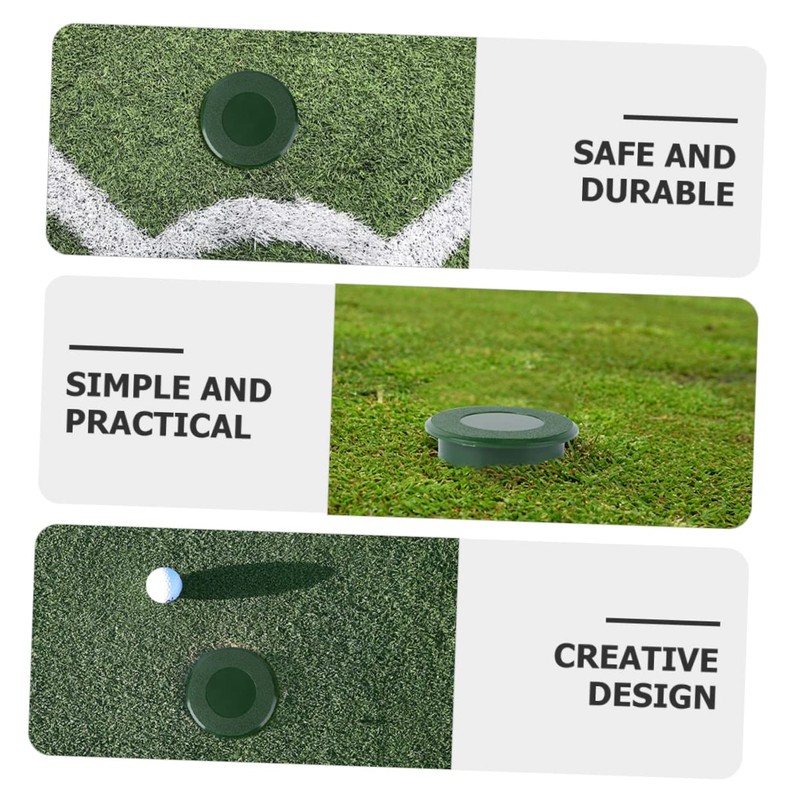 Kisangel 3pcs Golf Putting Cup Training Tools for Outdoor Golf