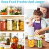 42 PCS Electric Mason Jar Vacuum Sealer Kit, Sous Vide