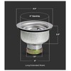 Highcraft 9753 Kitchen Sink (3-1/2 Inch) Stainless Steel Drain Assembly