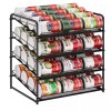 4 Tier Can Rack Organizer Beverage Storage for Kitchen Pantry