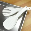 1 Pc White Jumbo Large Plastic Rice Paddle Spatula Scoop