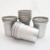 Heluok Aluminum Cups 16 OZ, Eco-Friendly and Recyclable Aluminum Cup,