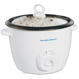 Hamilton Beach Rice Cooker & Food Steamer 20 Cups Cooked (10 Uncooked) White ...