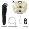 B.TAWD Portable Outdoor Shower, Handheld Electric Shower+8L Water Bag, IPX6