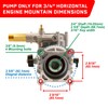 PW-ON Pressure Washer Pump, 3/4" Shaft Horizontal Power Washer, 3200