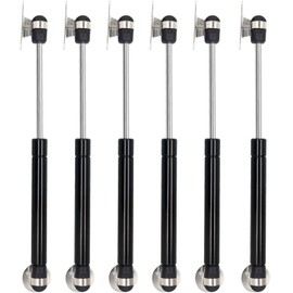 Pistón Elevable De Gas Amortiguador Para Puertas Alacenas, Soporte de Elevación de Puntales de Hidráulico 6 Piezas 100N, Bisagras para Gabinete de Cocina