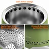 ONLYFIRE OUTDOOR LIVING 2-in-1 Smokeless Fire Pit with Pot Bracket