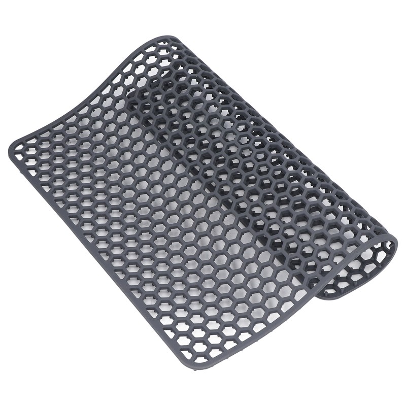 Sink Mat Silicone Durable Grid Design Anti Slip Sink Protection