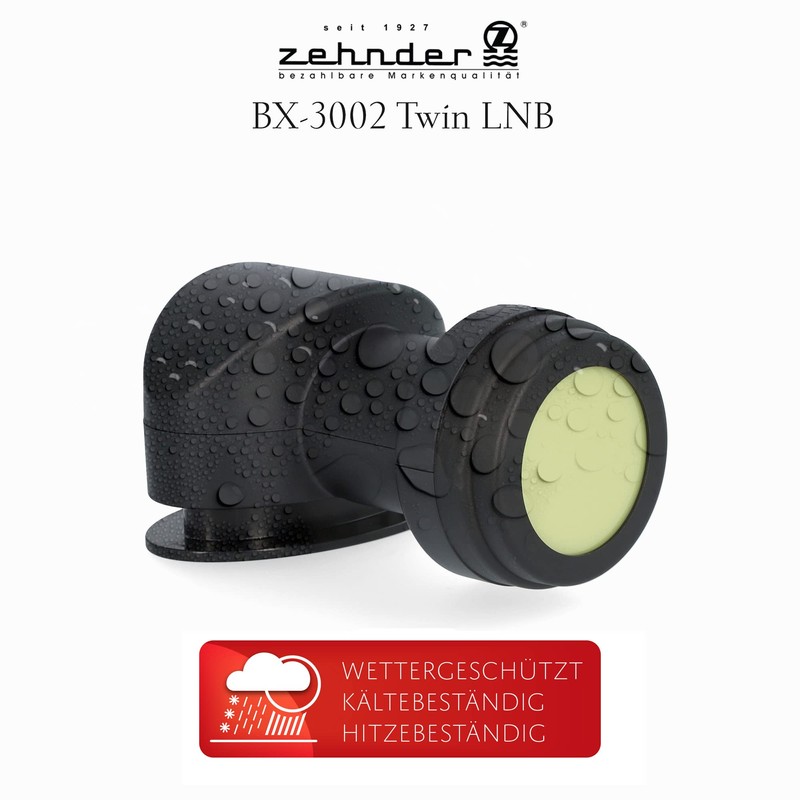 ZEHNDER Twin LNB, LTE Shielding, Sun Protect UV Protection, Digital