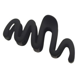 GOMINIMO Large Wave Matte Hair Claw Clip (Black) OR14-48