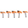 5Pcs 6mm Shank Router Bit Yellow Milling Cutter for Cabinet