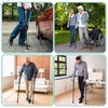 Geiserailie 2 Pcs Forearm Crutches for Adults, Folding Forearm Crutches