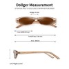 Dollger Retro Rectangle Sunglasses for Women Small Clout Goggles Fashion