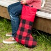 Viv&Lou Viv & Lou Red Buffalo Check Christmas Stocking 100%