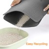 Cat Litter Mat, 23.6x15.7 Inch Honeycomb Double Layer Non-Slip Kitty