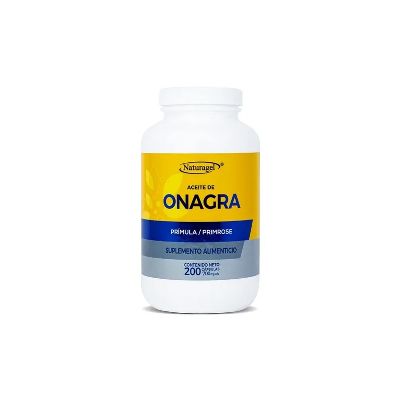 Naturagel Aceite De Onagra 350g 200 Cápsulas Suplemento Sabor Sin